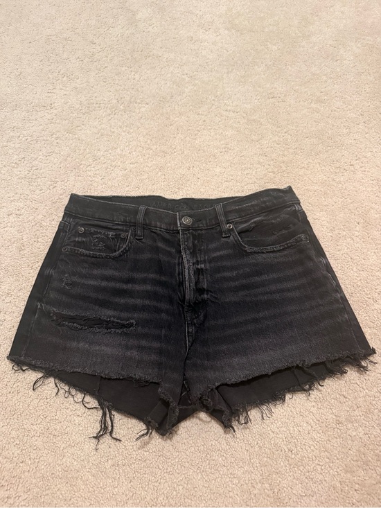American Eagle Outfitters Pants - American Eagle Outfitters Black Distressed Cutoff Jean Shorts